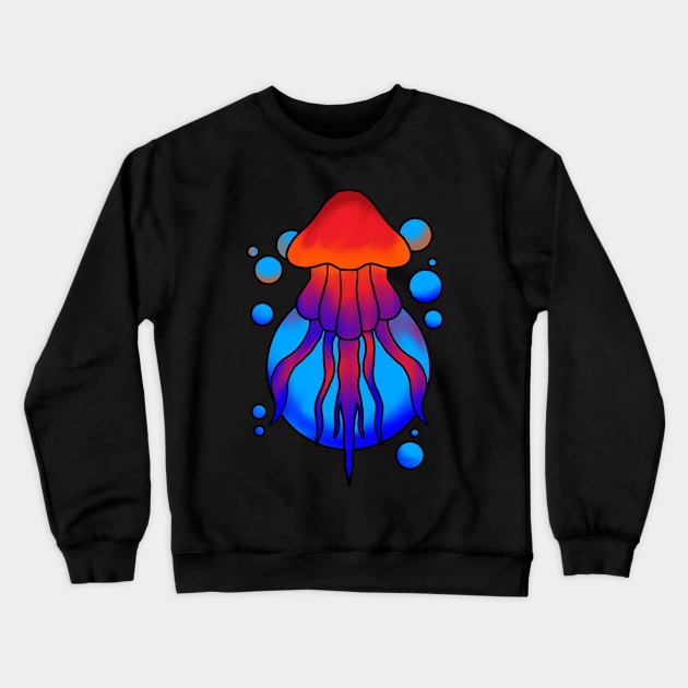 jellyfish Crewneck Sweatshirt by Amartwork